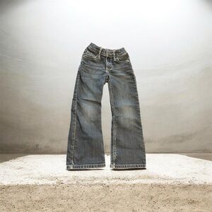 Kids Dark Wash Wide-Leg Denim Jeans